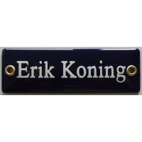 Naambord 12,5 x 4 cm